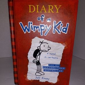 Diary of a Wimpy Kid hard cover reading book for 8-12 year olds